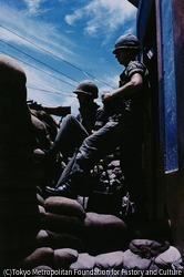 American Marines on guard