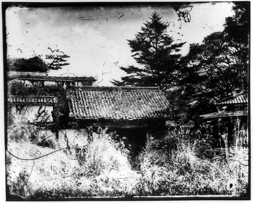 作品画像:旧江戸城写真ガラス原板 西桔橋門