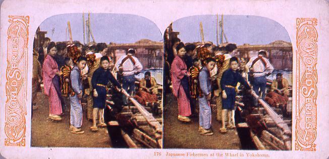 作品画像:Japanese FishermenAt the Wharf in Yokohama.176