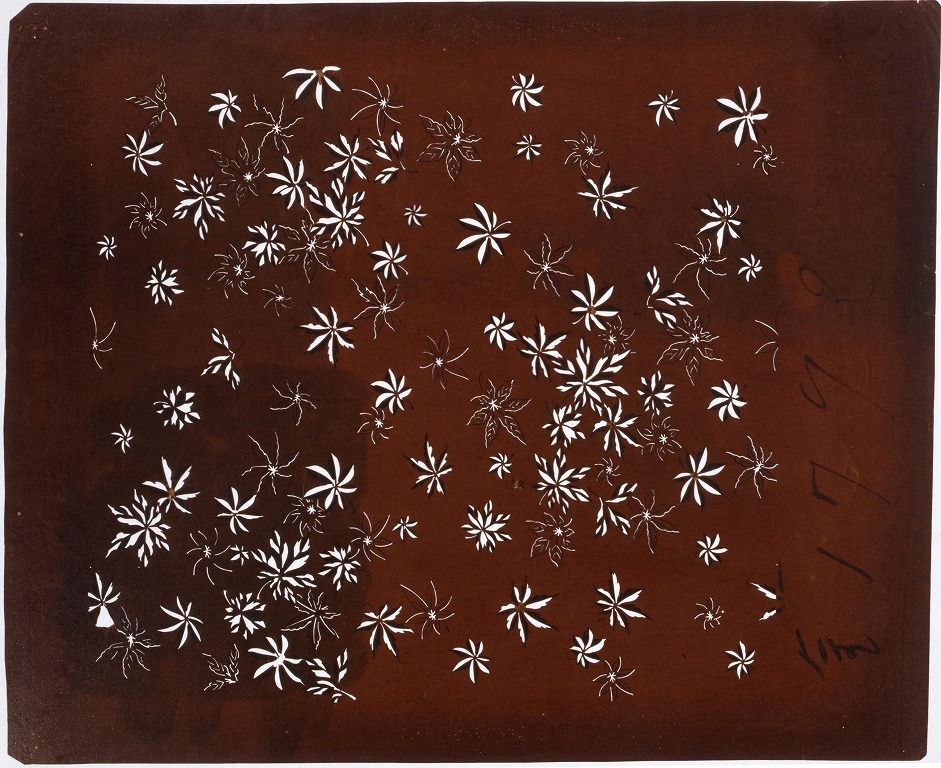 作品画像:長板中形型紙 もみじ(大判 追掛)