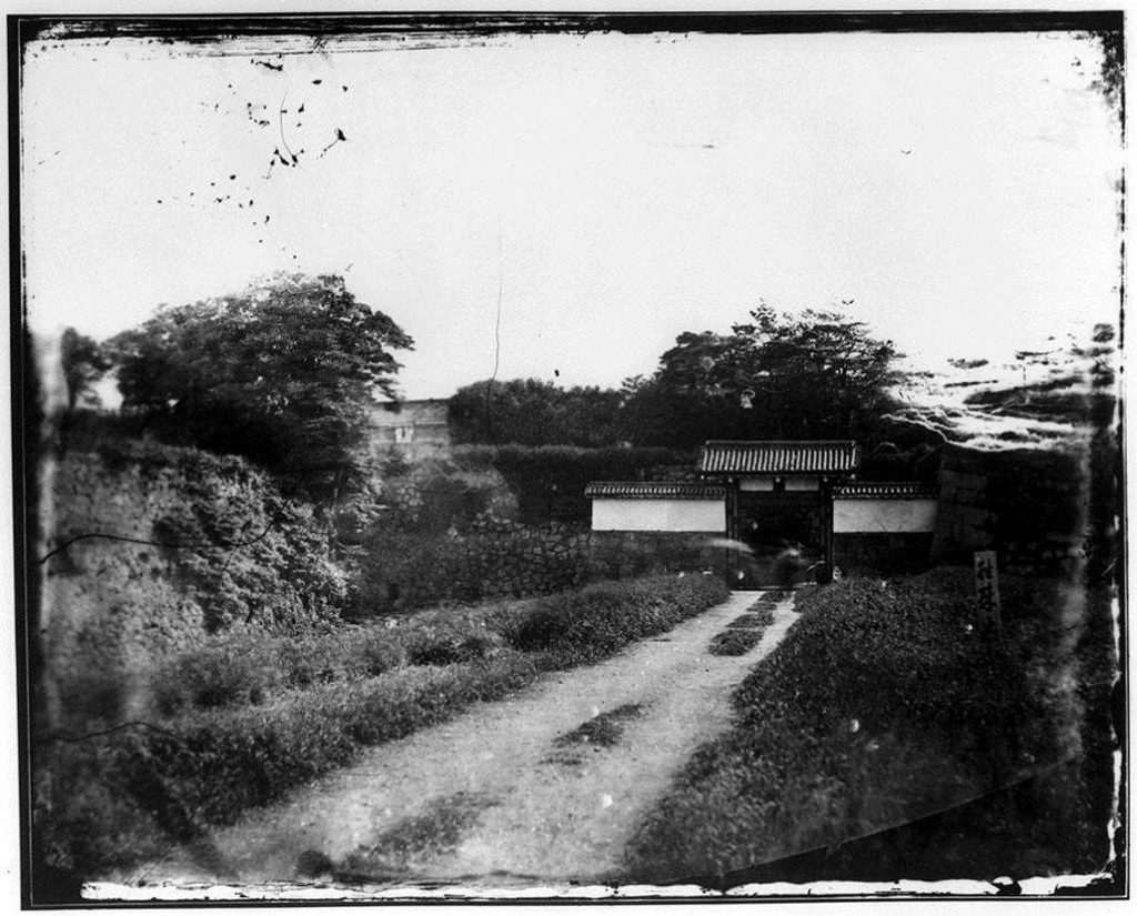 作品画像:旧江戸城写真ガラス原板 清水門