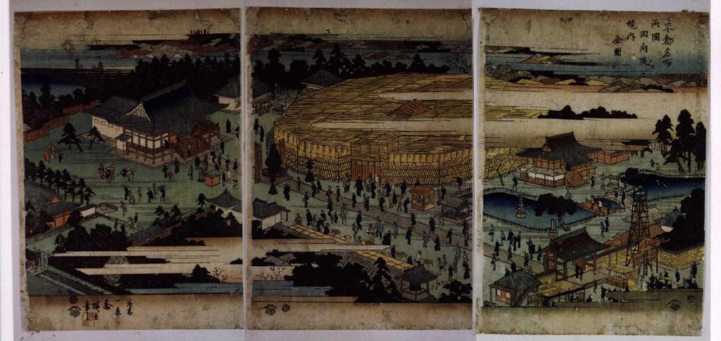 作品画像:東都名所 両国回向院境内全図