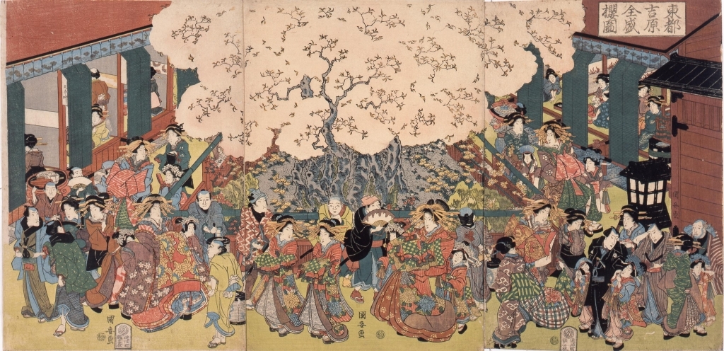 作品画像:東都吉原全盛桜図