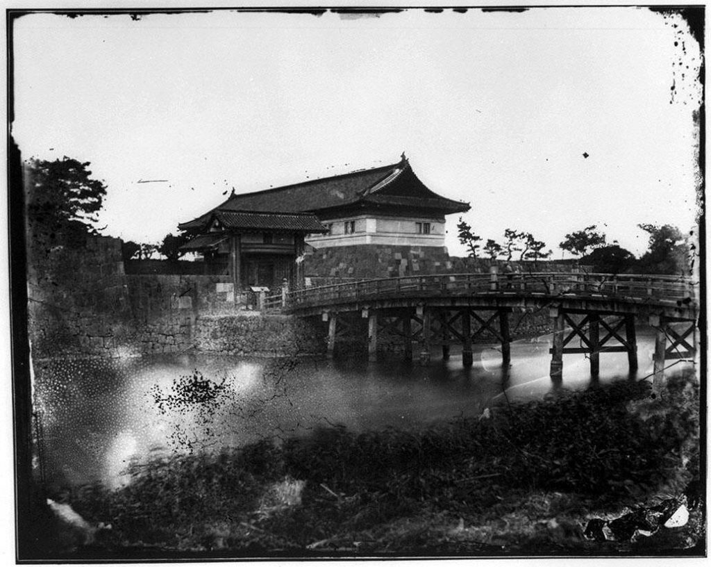 作品画像:旧江戸城写真ガラス原板 常盤橋門