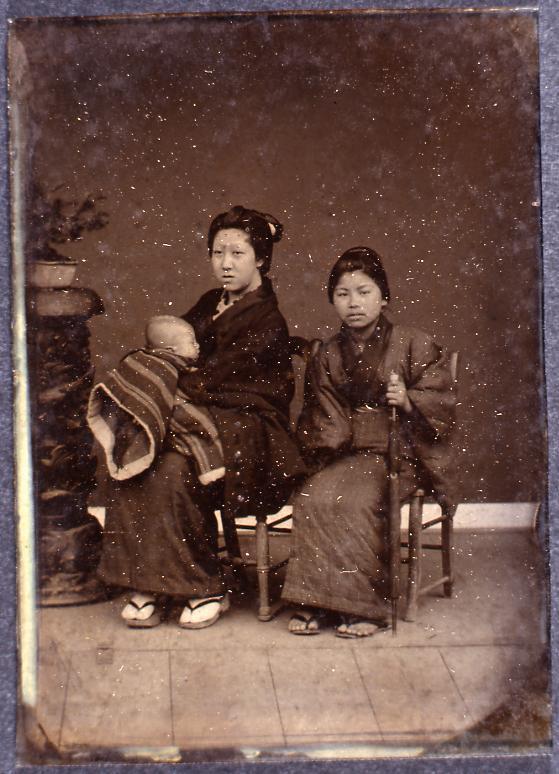 作品画像:母子と下女