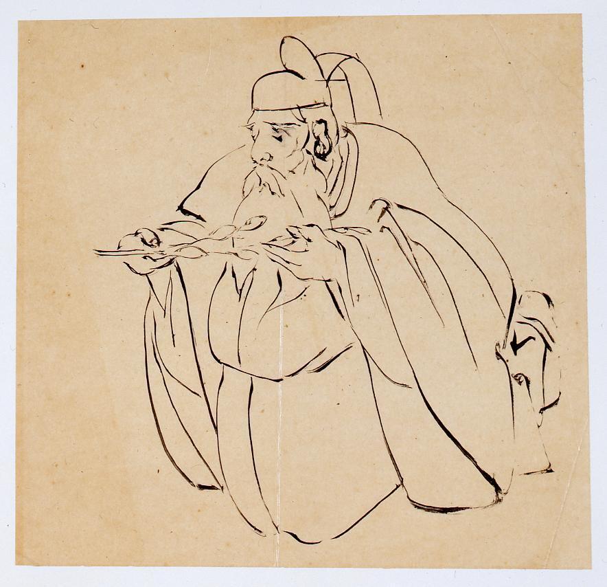 作品画像:下絵 神官