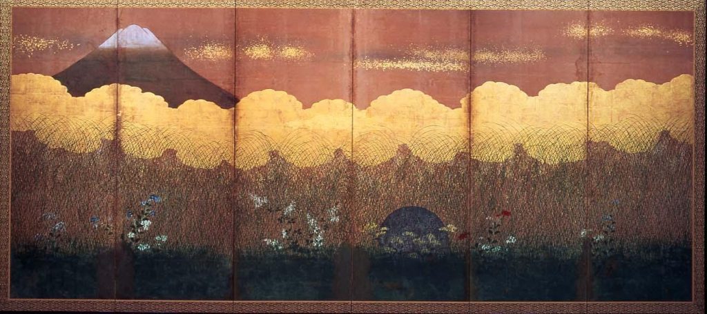 作品画像:武蔵野図屏風