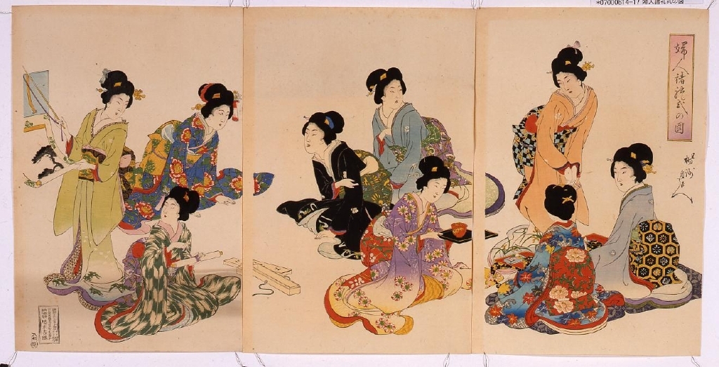 作品画像:婦人諸礼式の図