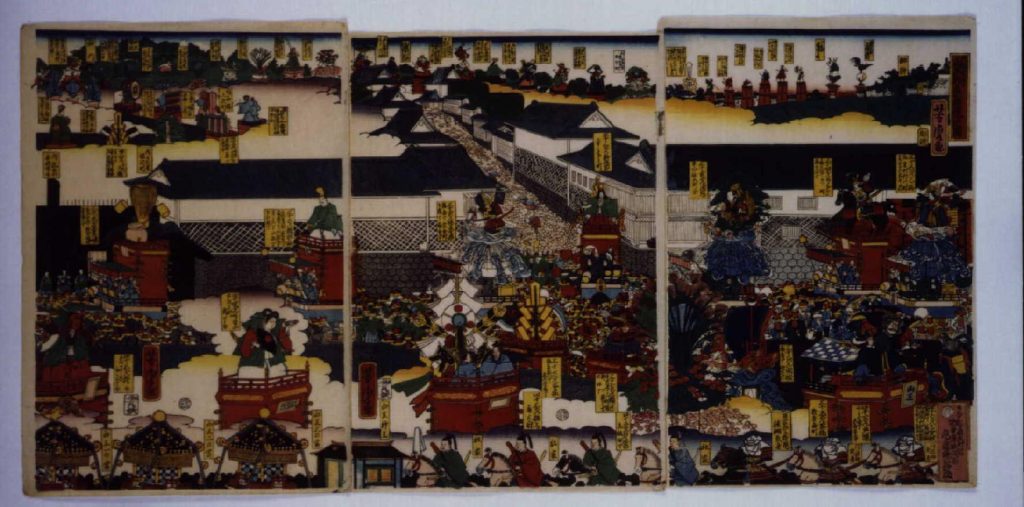 作品画像:山王御祭礼練込図