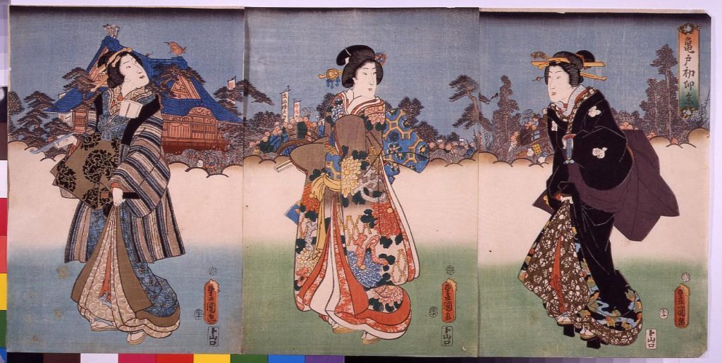 作品画像:亀戸初卯参