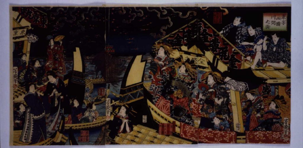 作品画像:東亰両国川開之図