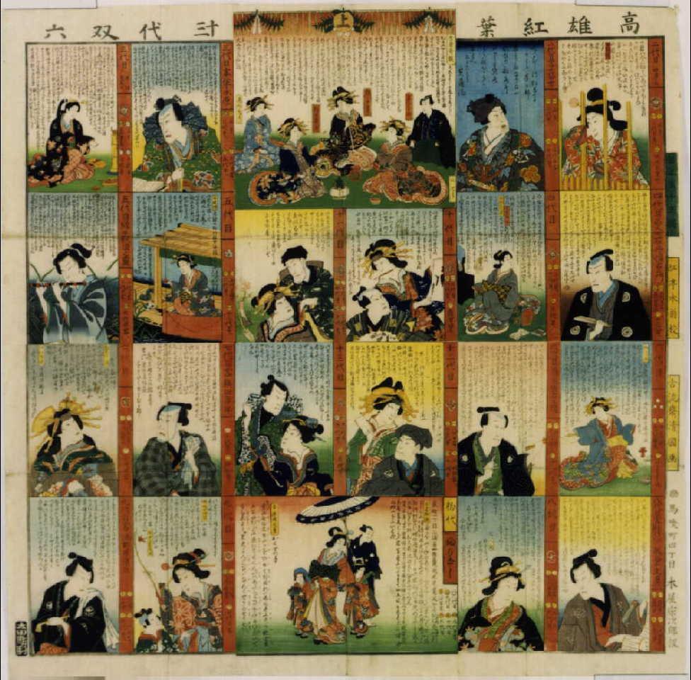 作品画像:高雄紅葉十三代双六