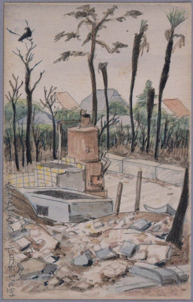 作品画像:東京戦災スケッチ36 世田谷区
