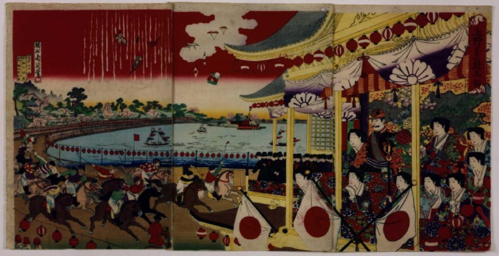 作品画像:上野不忍競馬ノ図