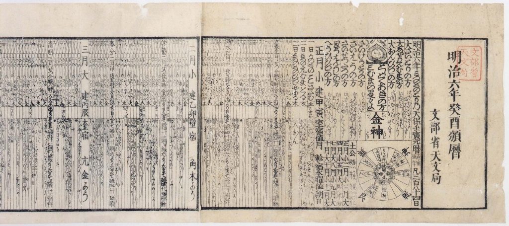 作品画像:明治六年癸酉頒暦