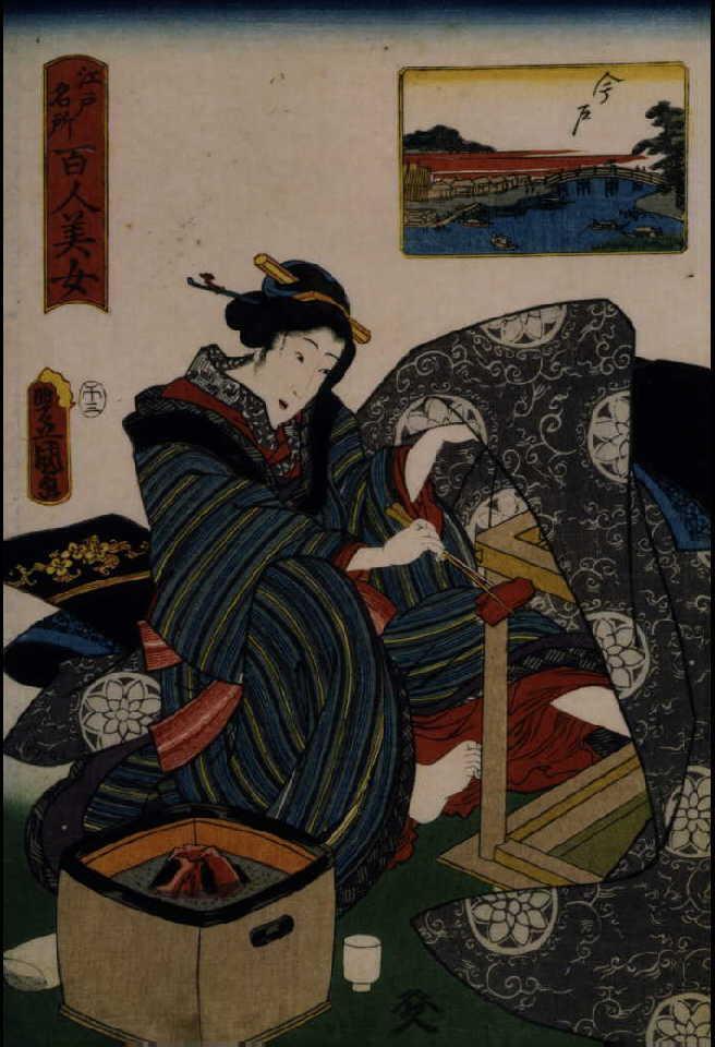 作品画像:江戸名所百人美女 今戸