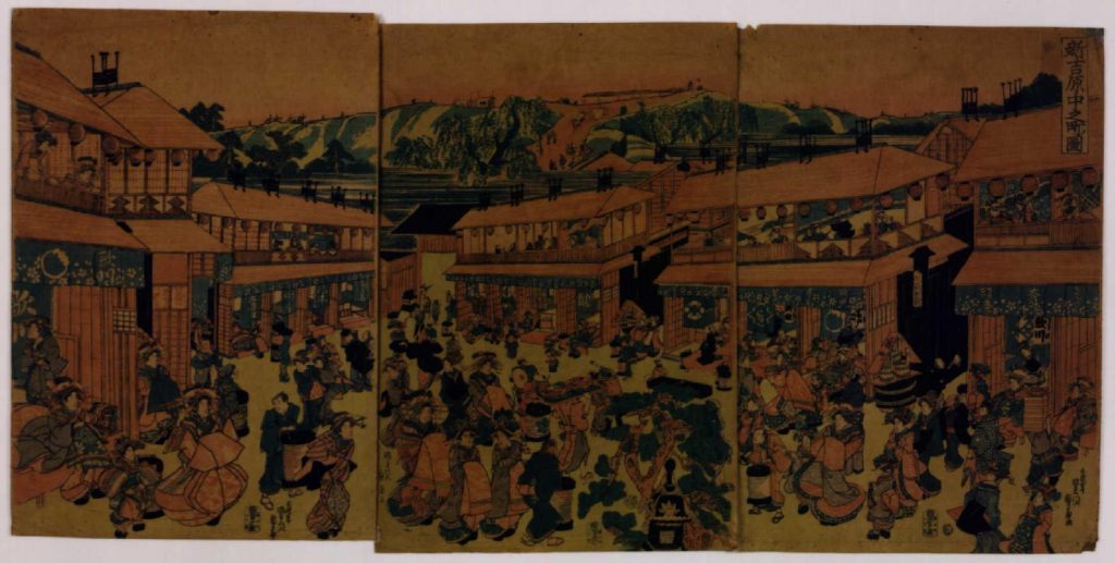 作品画像:新吉原中之町の図