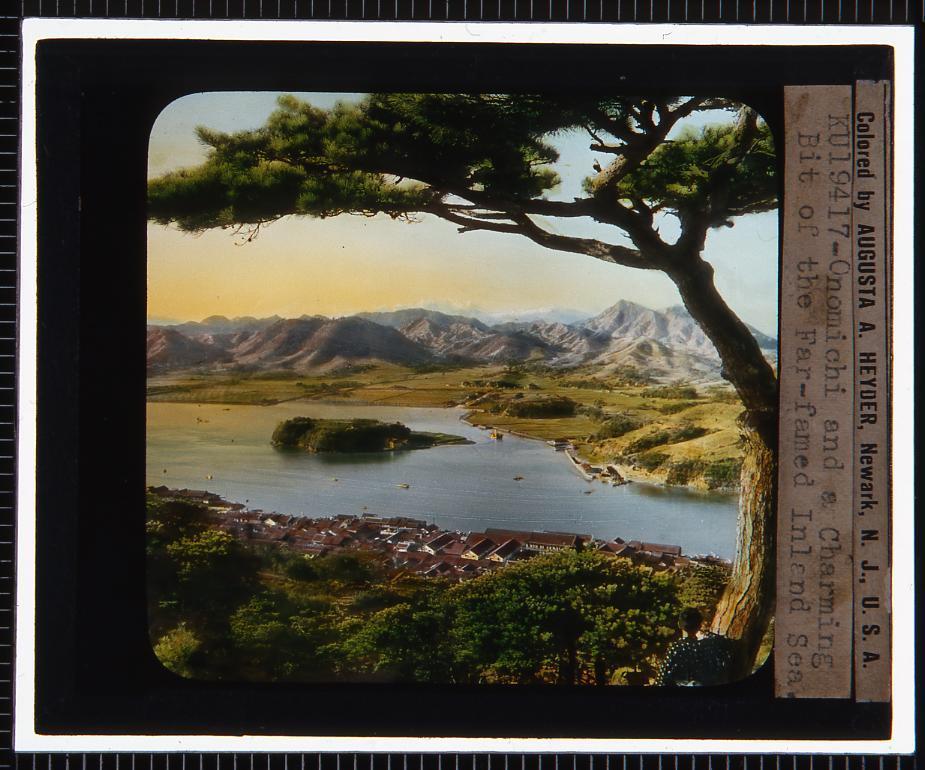 作品画像:広島 尾道(幻燈原板)