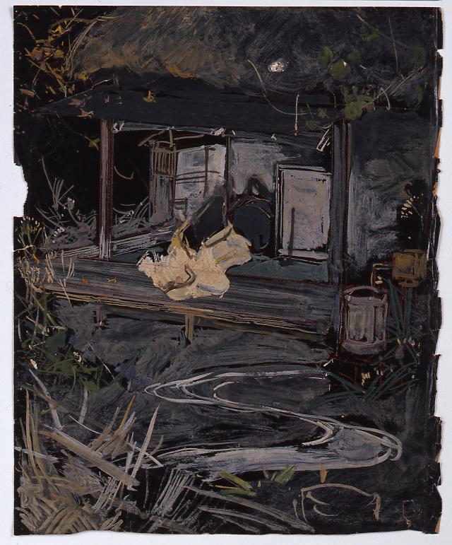 作品画像:下絵 荒居の女房(帯図案)