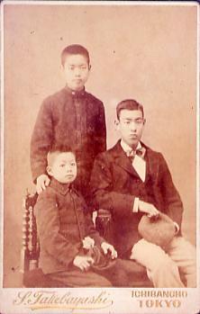 作品画像:永井荷風家族写真(荷風青年時)