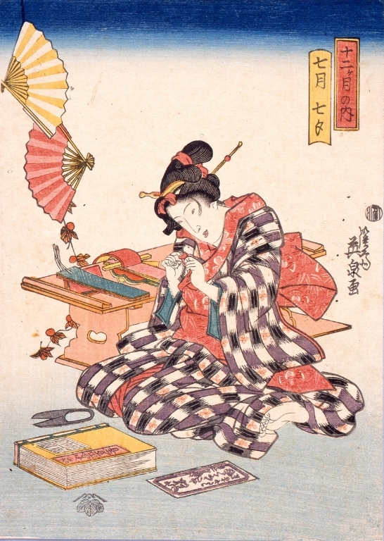 作品画像:十二ヶ月の内 七月 七夕