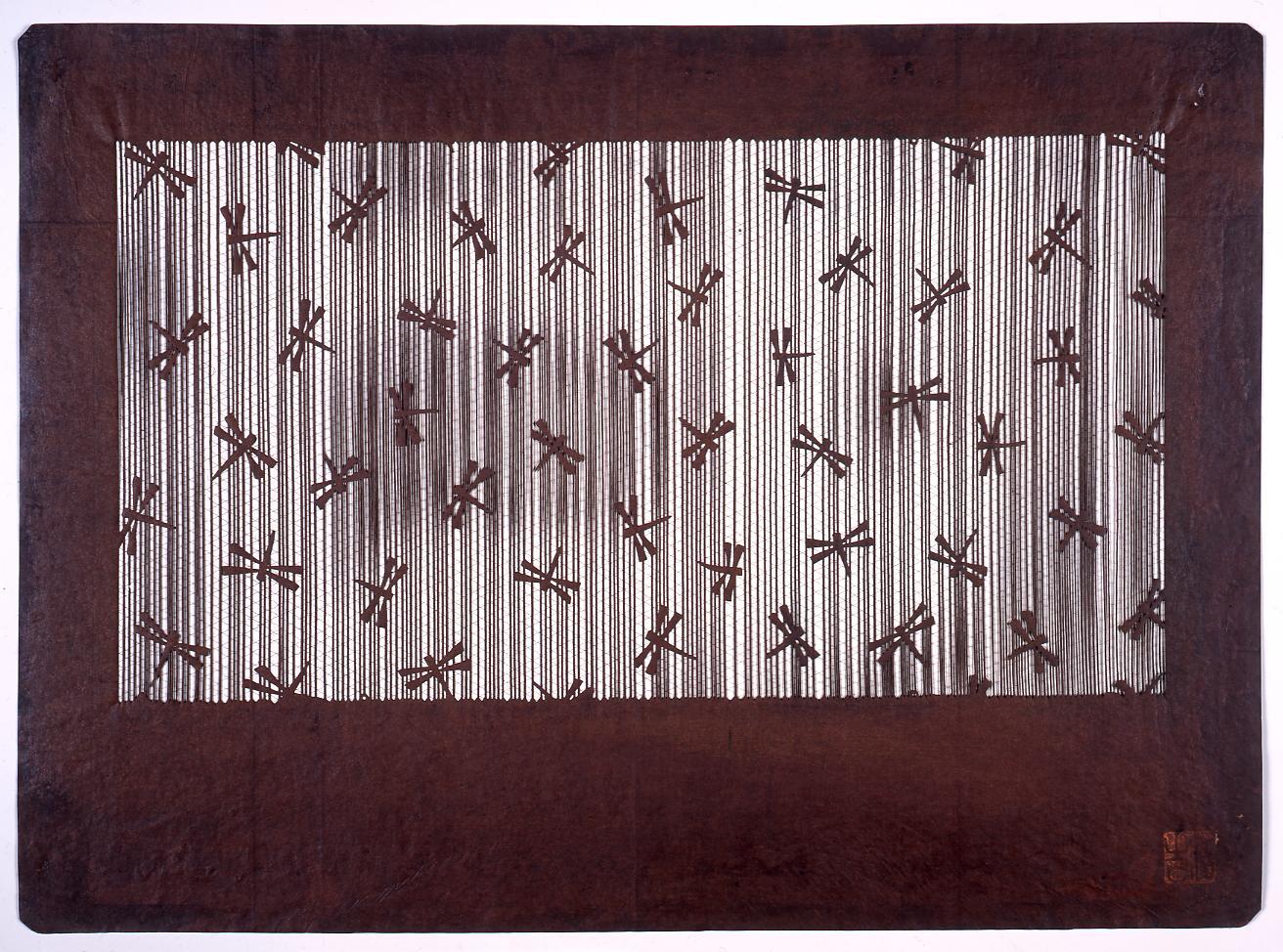 長板中形型紙 蜻蛉