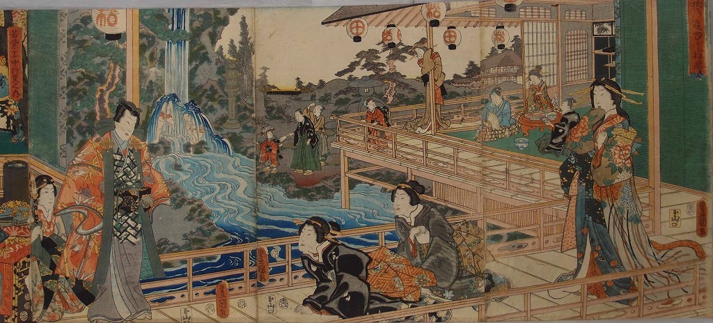 作品画像:錦絵版画帖 ー 秋乃庭内のりの松風