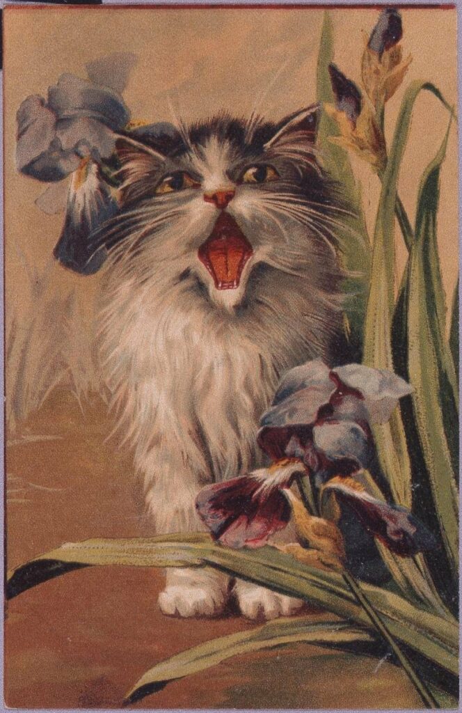 作品画像:釣った魚を猫に取られる(外国製)
