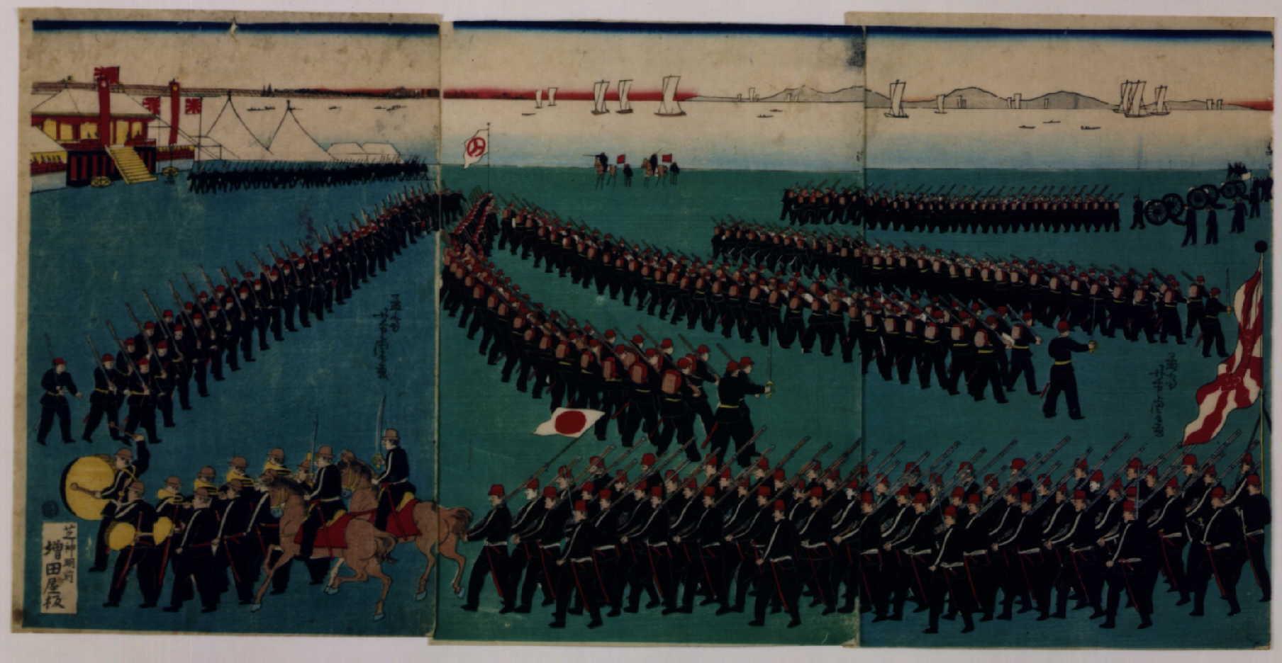 明治政府軍調練の図 | ToMuCo - Tokyo Museum Collection