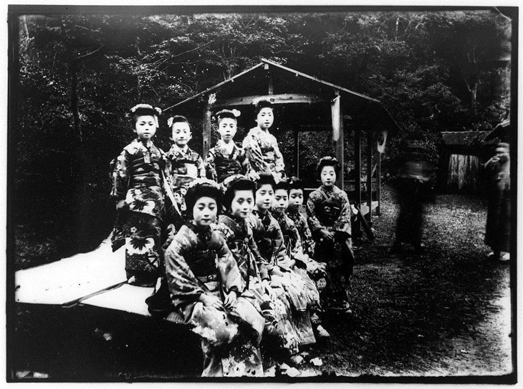 Girls in Festive Dress