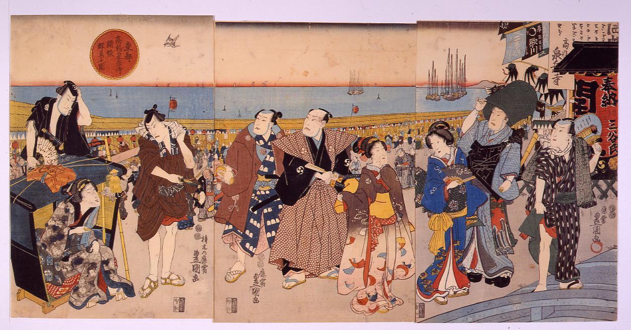東都高輪泉岳寺開帳群集之図 | ToMuCo - Tokyo Museum Collection