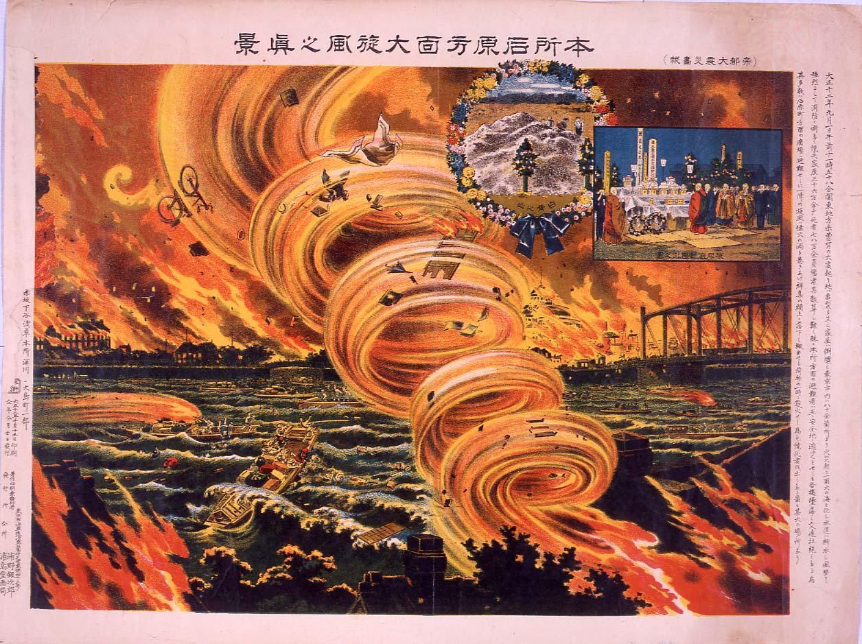 本所石原方面大旋風之真景