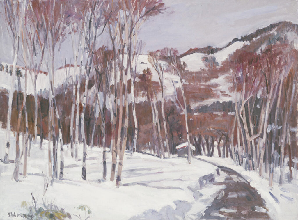 作品画像:雪の山路