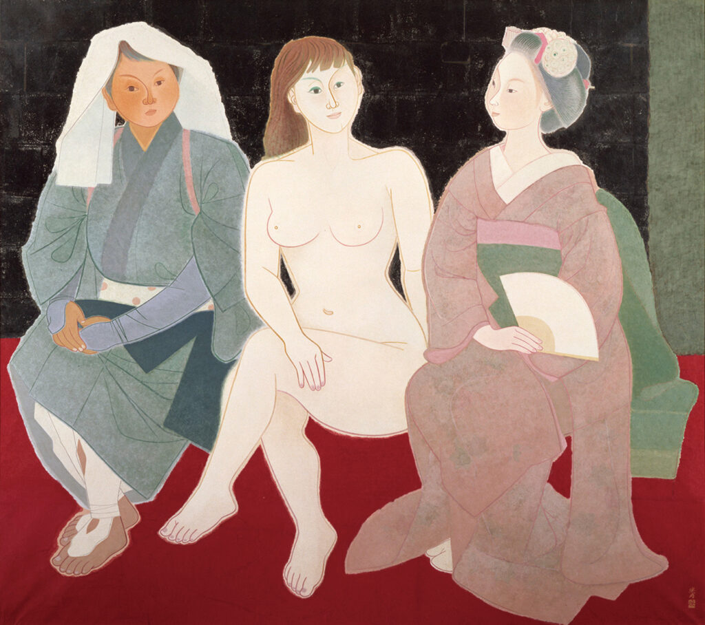 作品画像:三人のモデル