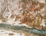 作品画像:冬の渓流(塩原)
