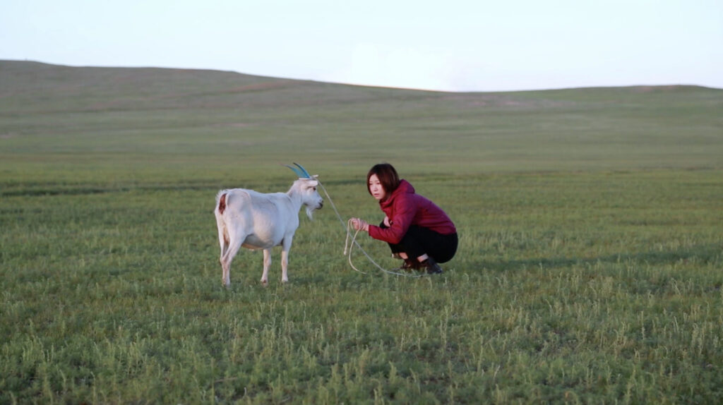 作品画像：山羊を抱く／貧しき文法