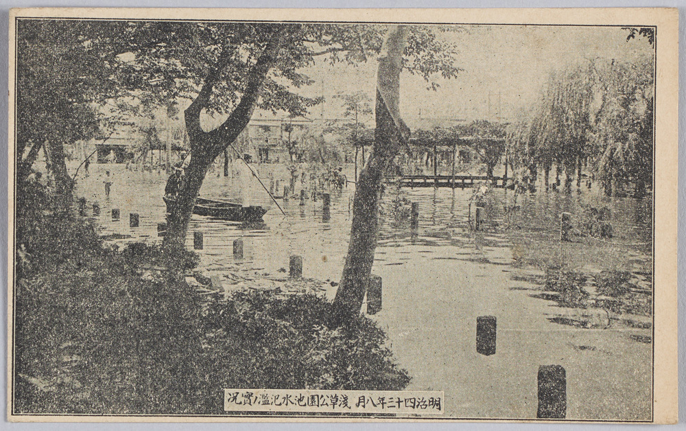 作品画像：明治四十三年八月浅草公園池水氾濫ノ実況