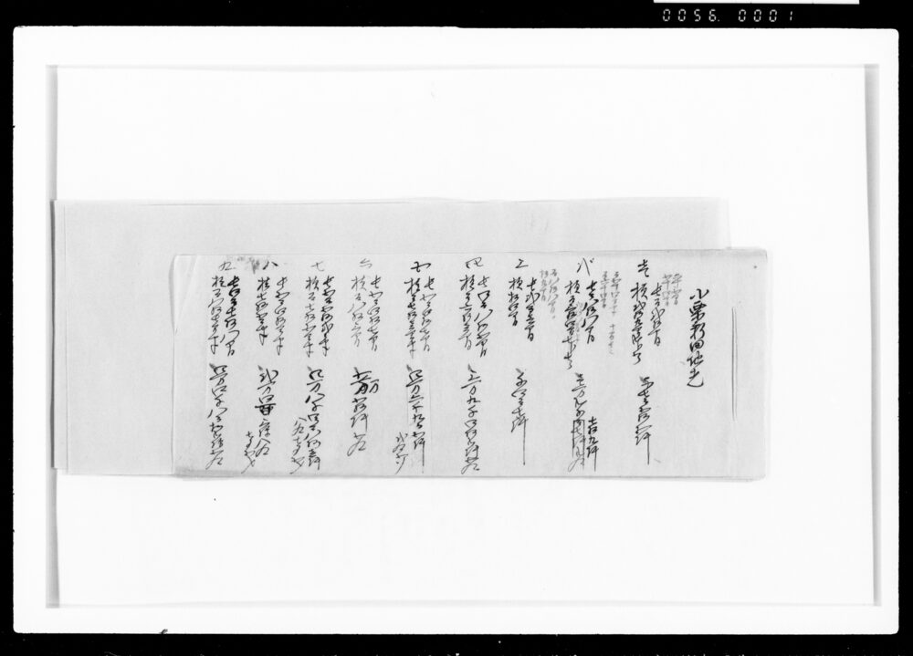 作品画像:小栗新田・藤江村・酒手島村地先新開願地所書付