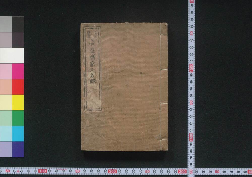 作品画像:当時現在広益諸家人名録