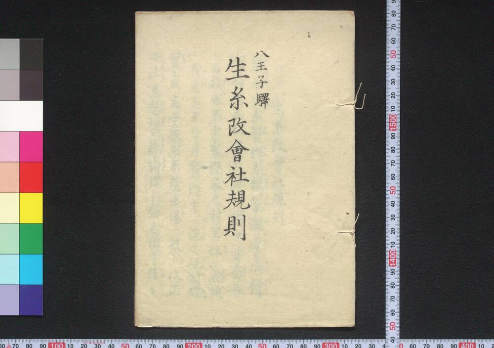 作品画像:八王子駅 生糸改会社規則