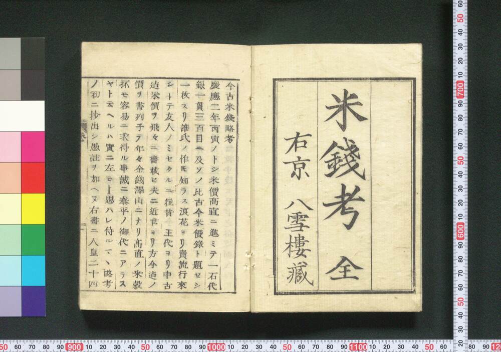 作品画像:今古米銭考