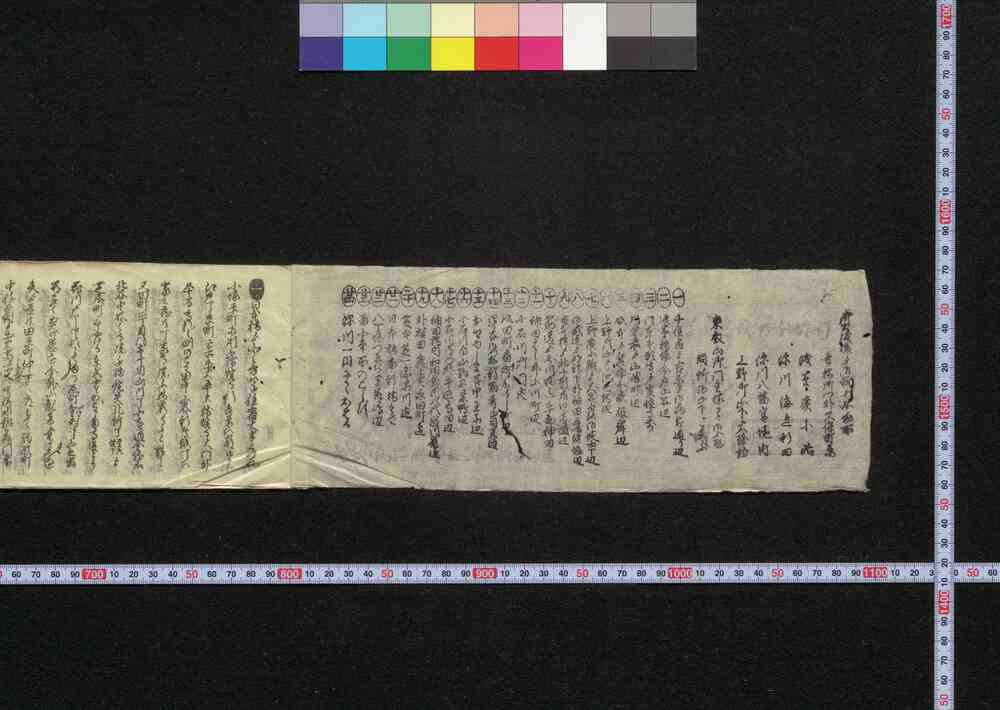 作品画像:江戸大地震類焼場所巨細書・窮民御救施行明細書