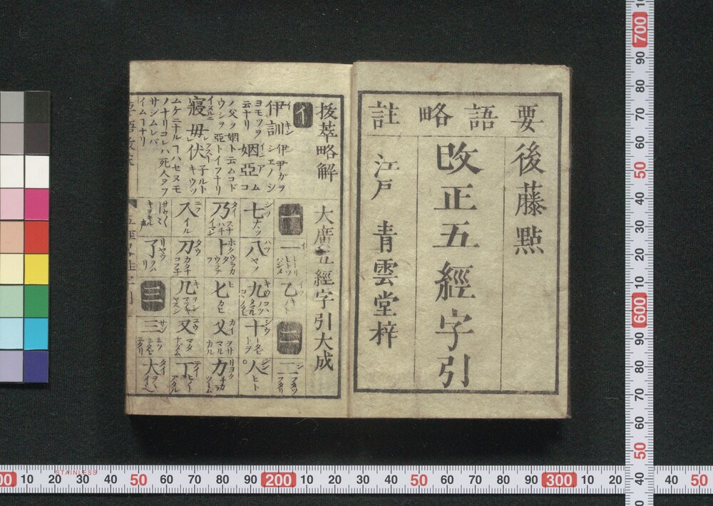 作品画像:五経字引