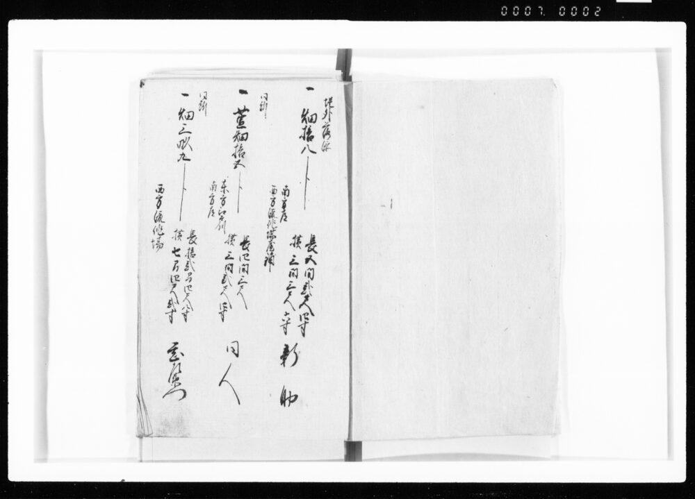 作品画像:武蔵国葛飾郡大膳村附淵反高検地帳