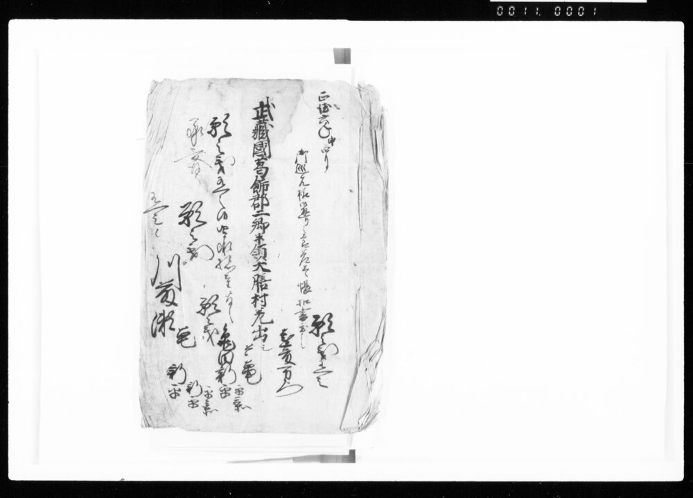 作品画像:武蔵国葛飾郡二郷半領大膳村差出シ(御巡見様御通之節差上候帳控書置候)