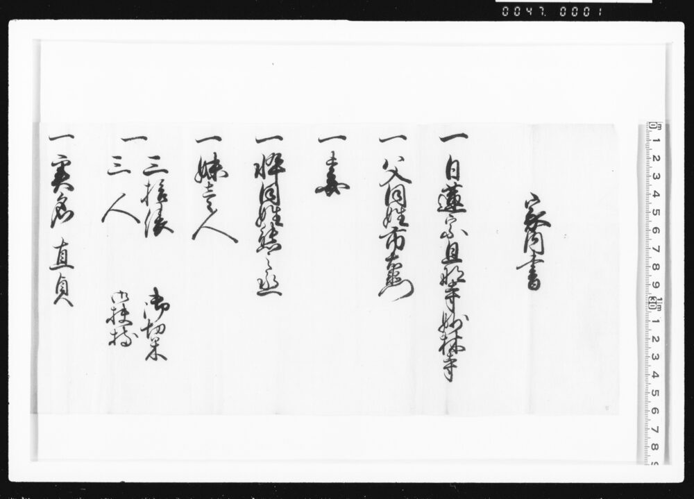 作品画像:家内書