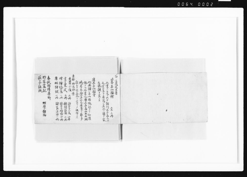 作品画像:諸儒著述叢記帳