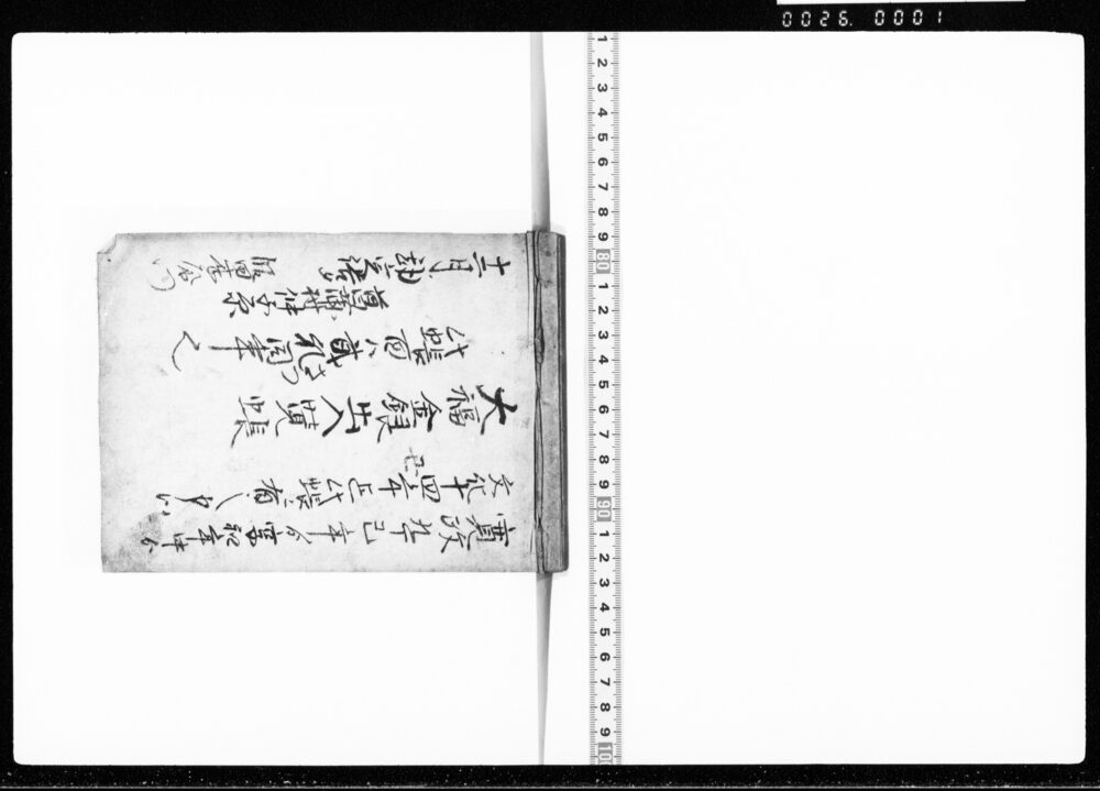 作品画像:大福金銀出入覚帳