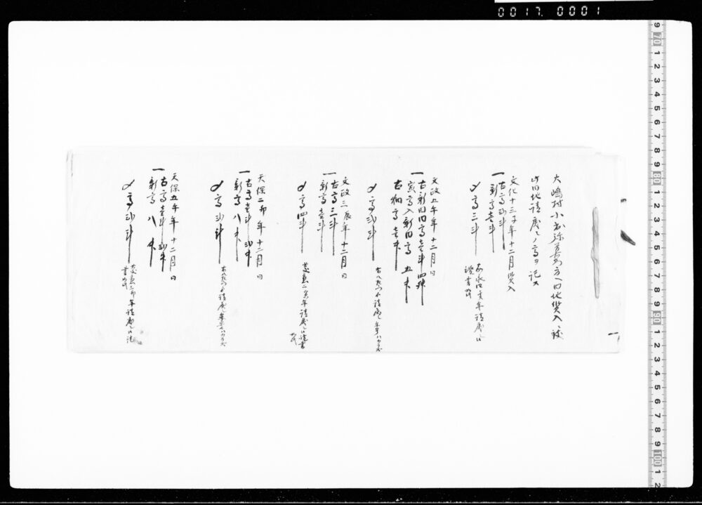 作品画像:質地請戻帳他