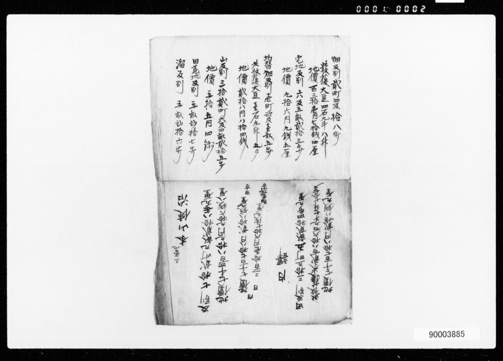 作品画像:人足帳並び反別帳まくり